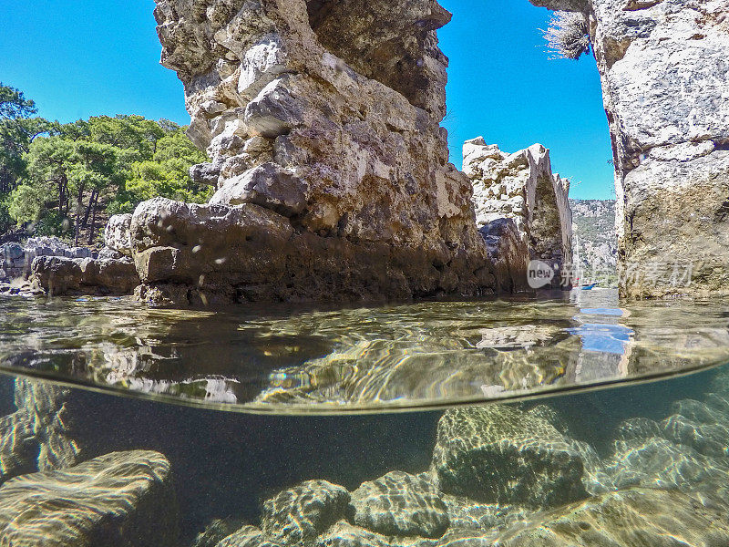 克利奥帕特拉巴斯。Fethiye /土耳其